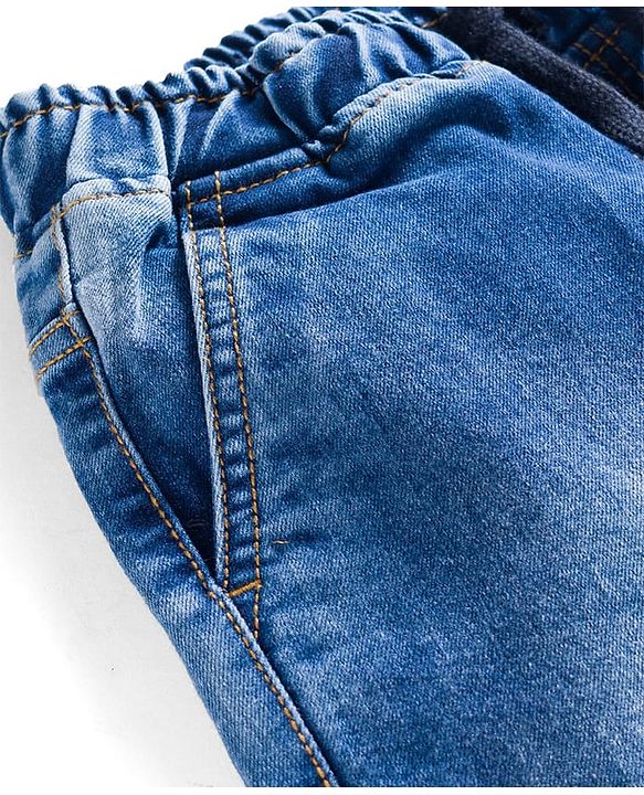 Pine Kids Denim Woven Shorts With Cargo Pocket -Navy Blue