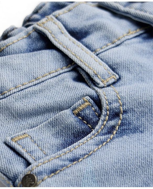 Pine Kids Cotton Woven Solid Shorts - Blue