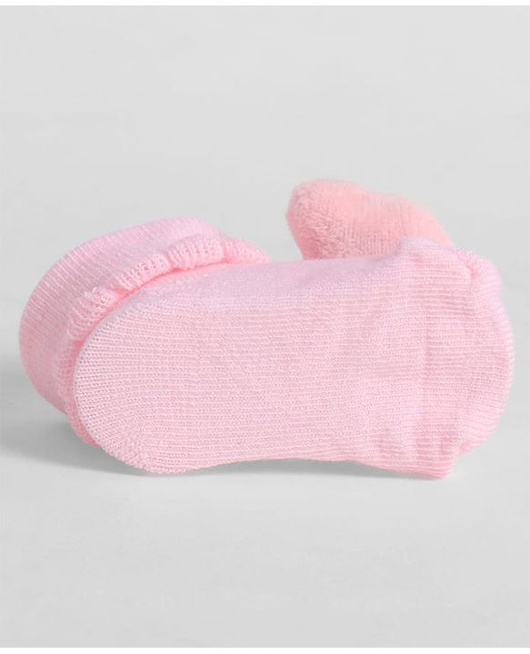 Cute Walk by Babyhug Socks With Animal Applique - Pink