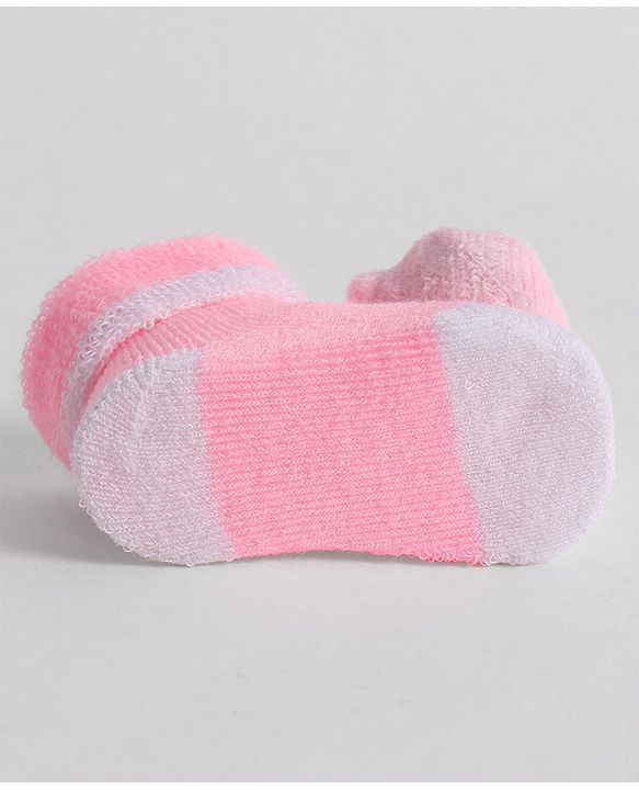 Cute Walk by Babyhug Socks With Animal Applique - Pink
