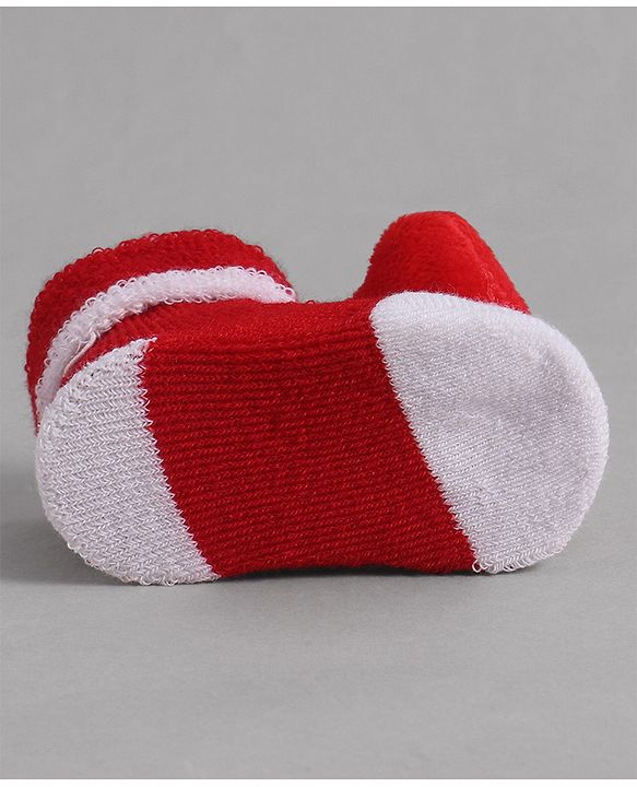 Cute Walk by Babyhug Socks With Animal Applique - Red