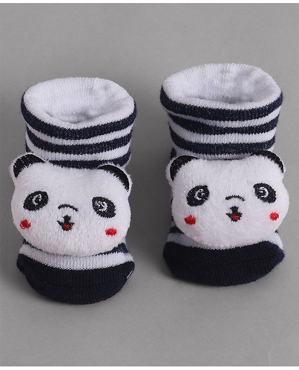 Cute Walk by Babyhug Socks With Animal Applique - Navy Blue