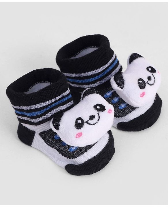 Cute Walk by Babyhug Socks With Animal Applique - Navy Blue