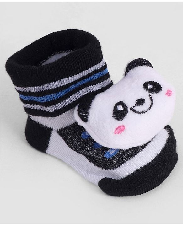 Cute Walk by Babyhug Socks With Animal Applique - Navy Blue