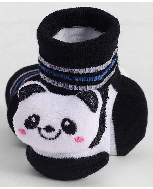 Cute Walk by Babyhug Socks With Animal Applique - Navy Blue