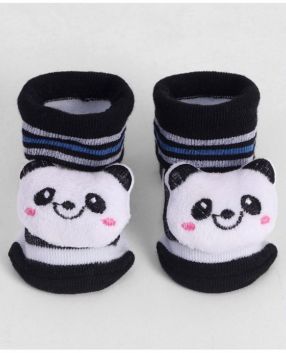 Cute Walk by Babyhug Socks With Animal Applique - Navy Blue