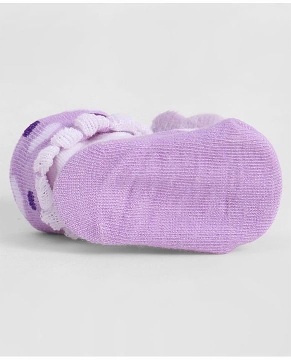 Cute Walk by Babyhug Socks With Animal Applique - Purple
