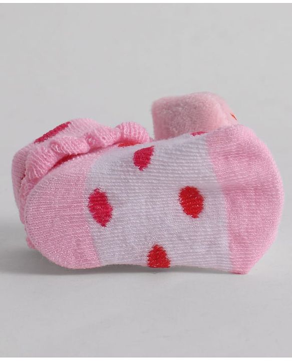 Cute Walk by Babyhug Socks With Animal Applique - Pink