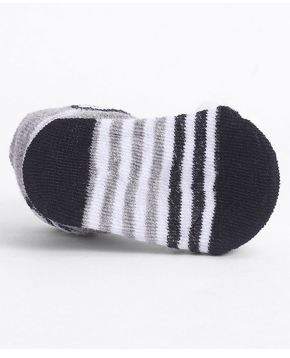 Cute Walk by Babyhug Socks With Football Applique - Black