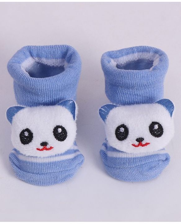 Cute Walk by Babyhug Socks With Animal Applique - Blue