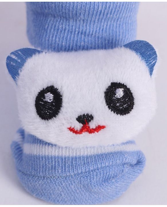 Cute Walk by Babyhug Socks With Animal Applique - Blue