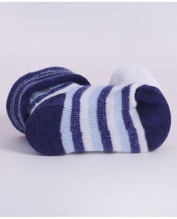 Cute Walk by Babyhug Socks With Football Applique - Navy Blue