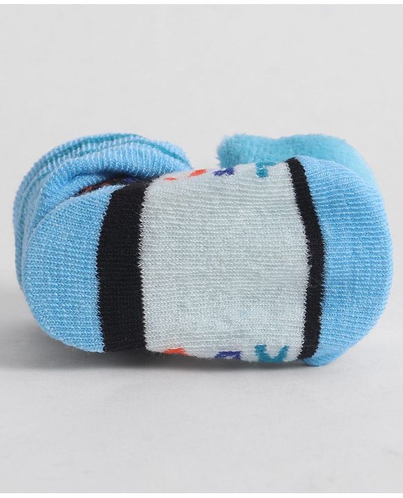 Cute Walk by Babyhug Socks With Animal Applique - Light Blue