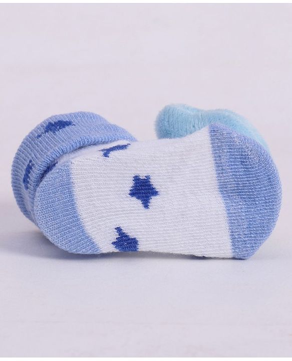Cute Walk by Babyhug Socks With Animal Applique - Blue