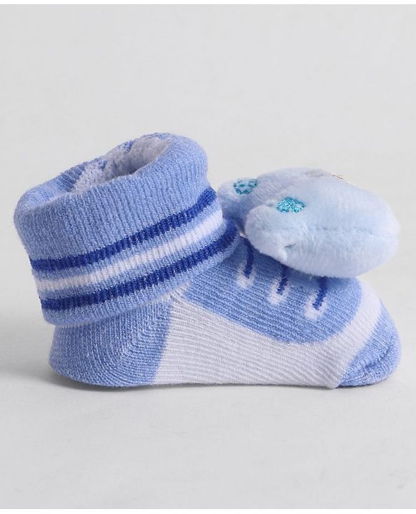 Cute Walk by Babyhug Socks With Animal Applique - Blue