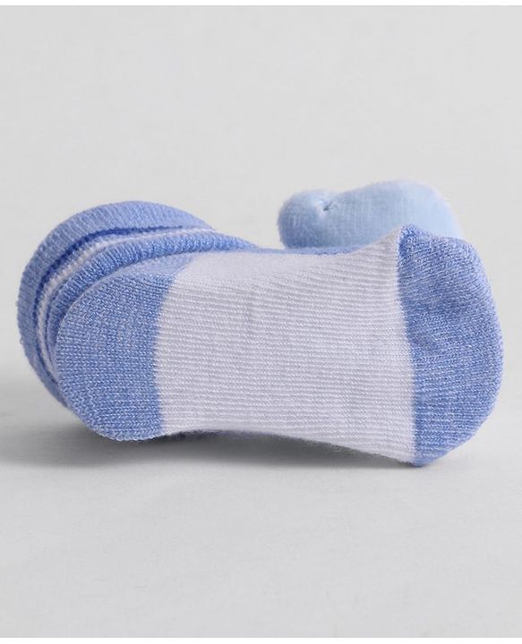Cute Walk by Babyhug Socks With Animal Applique - Blue