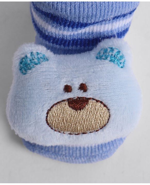 Cute Walk by Babyhug Socks With Animal Applique - Blue