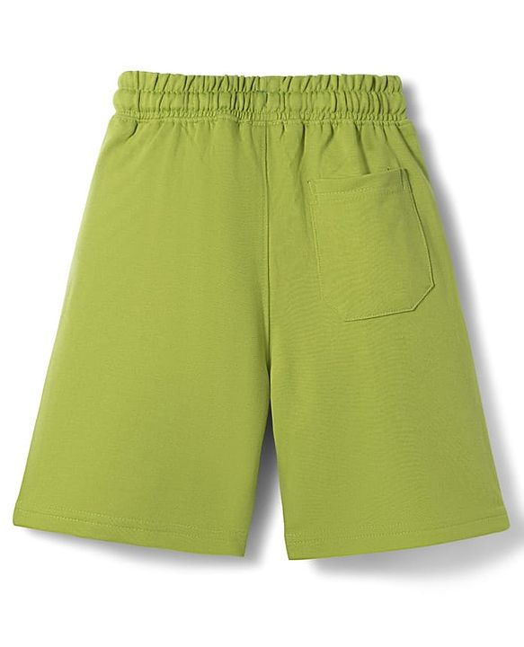 Pine Kids Looper Knit Shorts With Limitless Print - Green