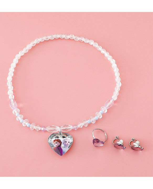 Babyhug Disney Free Size Jewellery Set With Frozen Print - Multicolor