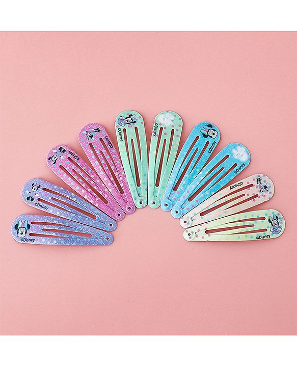 Babyhug Disney Free Size Snap Clips Pack Of 10 - Multicolor