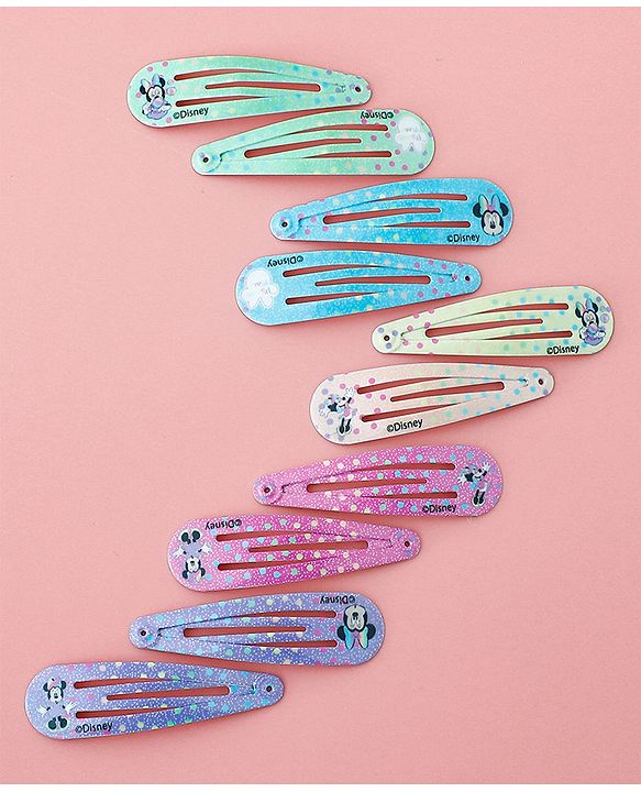 Babyhug Disney Free Size Snap Clips Pack Of 10 - Multicolor