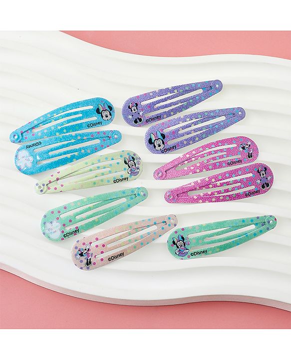 Babyhug Disney Free Size Snap Clips Pack Of 10 - Multicolor