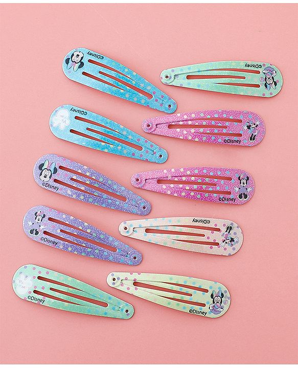 Babyhug Disney Free Size Snap Clips Pack Of 10 - Multicolor