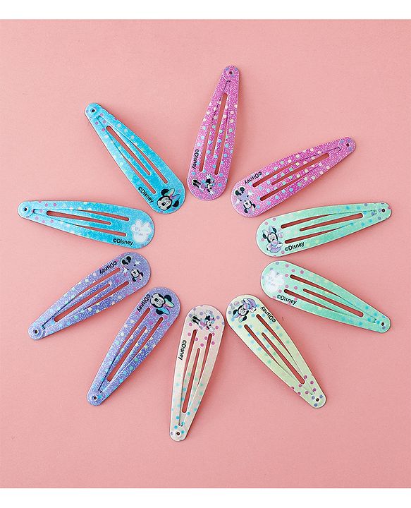 Babyhug Disney Free Size Snap Clips Pack Of 10 - Multicolor