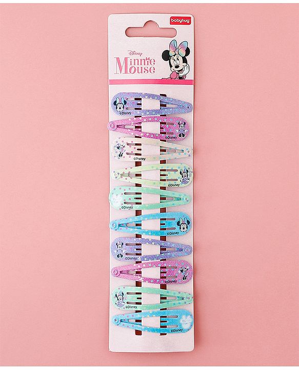 Babyhug Disney Free Size Snap Clips Pack Of 10 - Multicolor