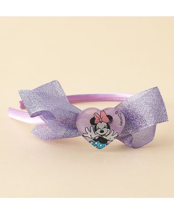 Babyhug Disney Hair Bands With Applique Pack of 2 - Pink & Blue