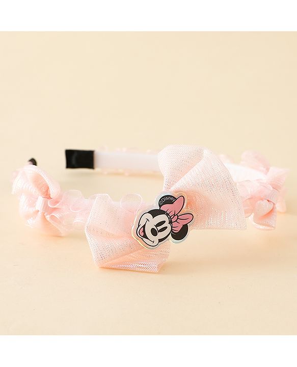 Babyhug Disney Hair Bands With Applique Pack of 2 - Pink & Blue