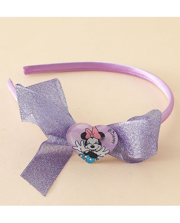 Babyhug Disney Hair Bands With Applique Pack of 2 - Pink & Blue
