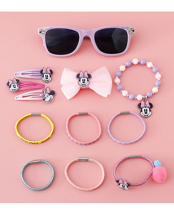 Babyhug Disney Free Size Hair Accessories Combo Set - Multicolor