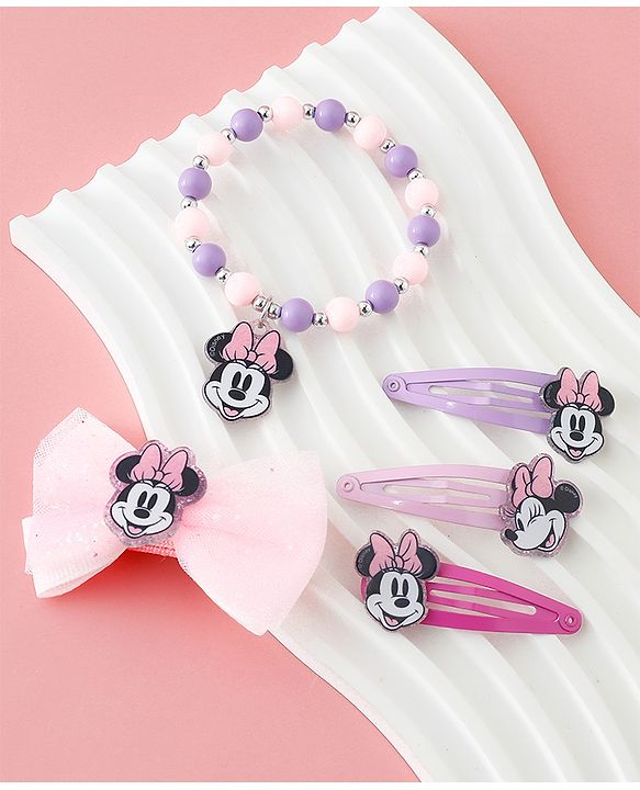 Babyhug Disney Free Size Hair Accessories Combo Set - Multicolor