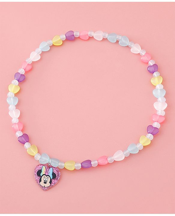 Babyhug Disney Free Size Jewellery Set With Minnie Mouse Print - Multicolor