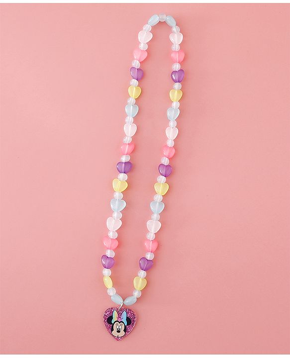Babyhug Disney Free Size Jewellery Set With Minnie Mouse Print - Multicolor