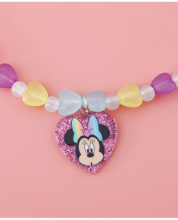 Babyhug Disney Free Size Jewellery Set With Minnie Mouse Print - Multicolor