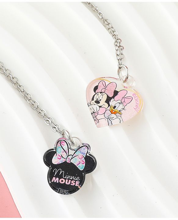 Babyhug Disney Free Size Jewellery Set With Minnie Mouse Print - Multicolor