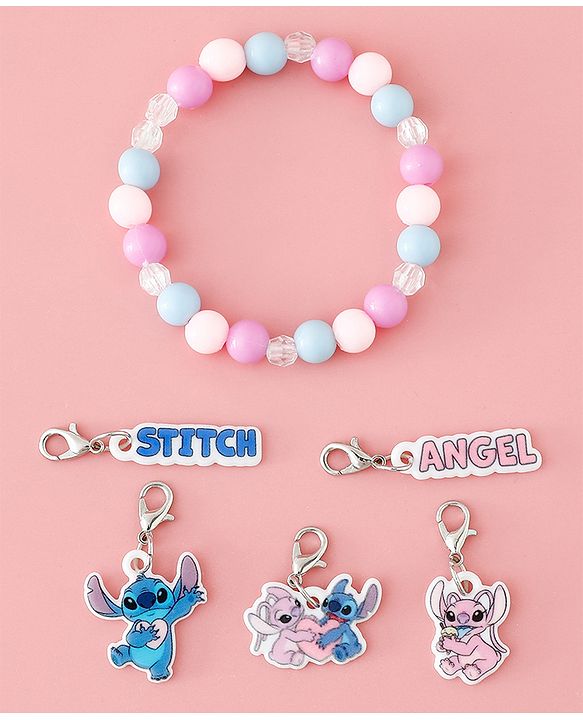 Babyhug Disney Free Size Bracelets With Stitch Design - Multicolor