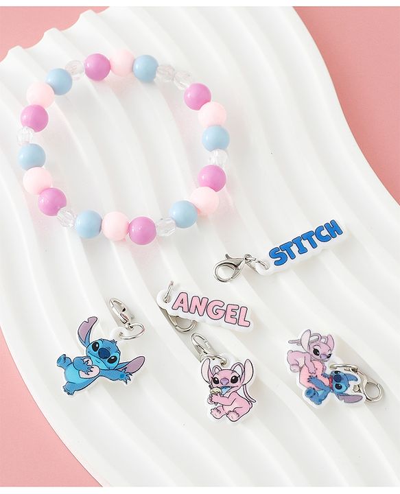Babyhug Disney Free Size Bracelets With Stitch Design - Multicolor