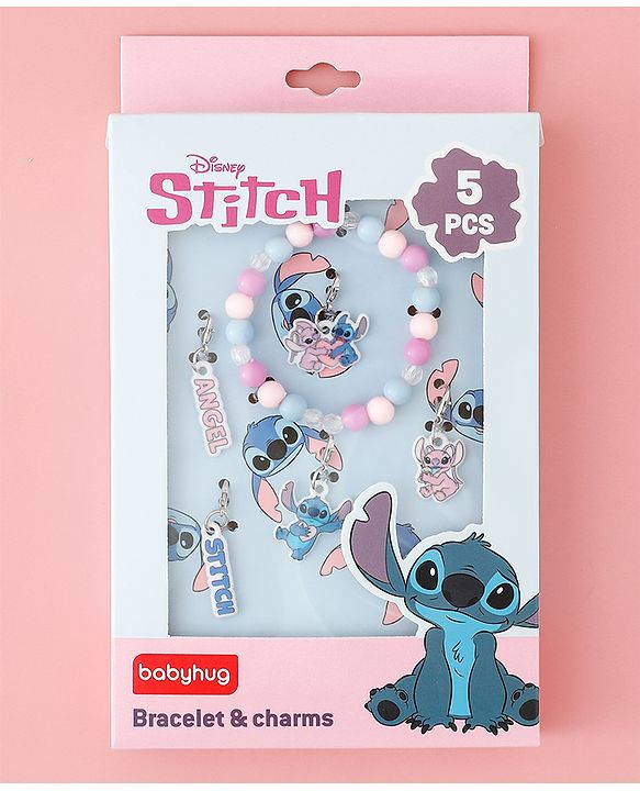 Babyhug Disney Free Size Bracelets With Stitch Design - Multicolor