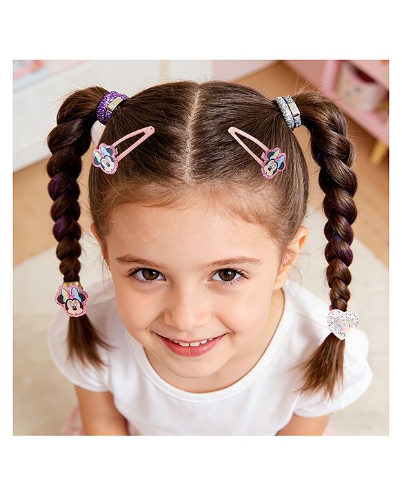 Babyhug Disney Free Size Hair Accessories Combo Sets Pack of 12- Mutlicolor