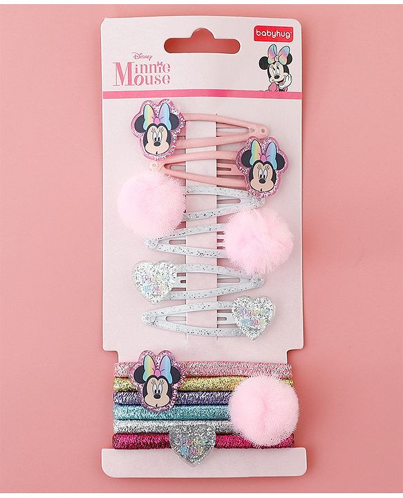 Babyhug Disney Free Size Hair Accessories Combo Sets Pack of 12- Mutlicolor