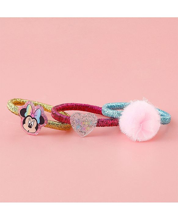 Babyhug Disney Free Size Hair Accessories Combo Sets Pack of 12- Mutlicolor