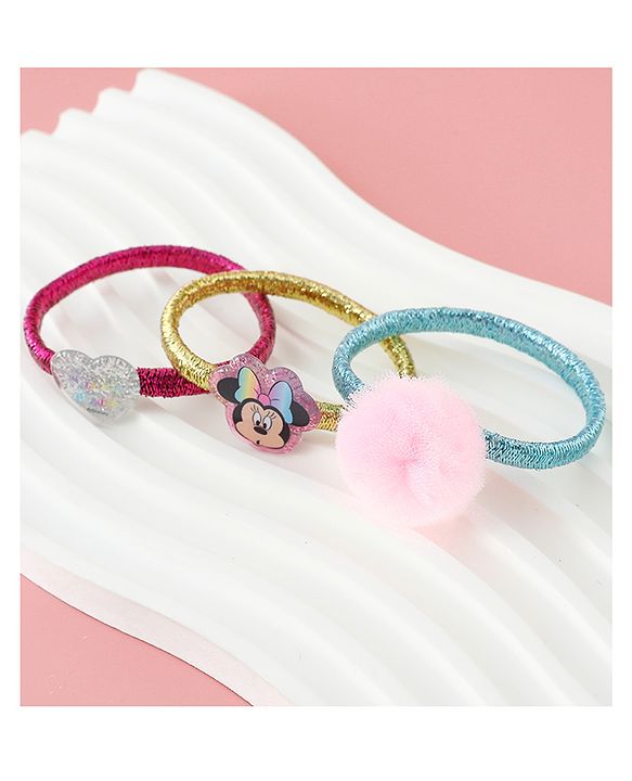 Babyhug Disney Free Size Hair Accessories Combo Sets Pack of 12- Mutlicolor