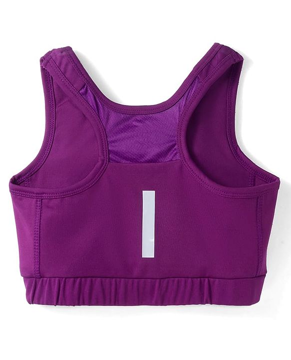 Pine Active Knit Sleeveless Super Stretch Sports Bra - Purple