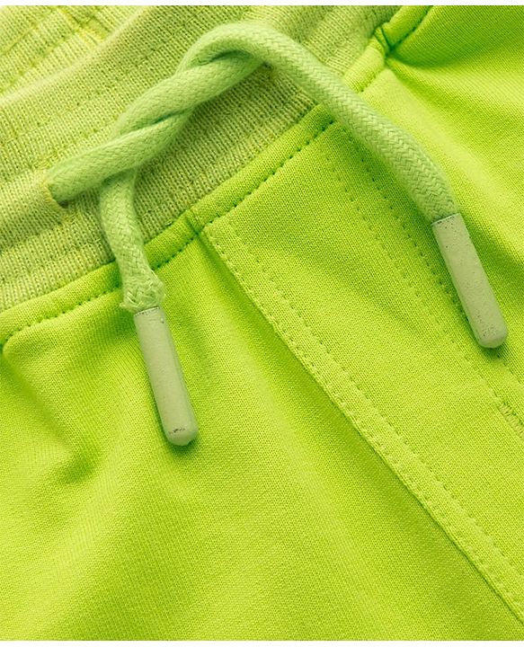 Pine Kids 100% Cotton Knit Knee Length Shorts With Cargo Pockets - Lime Green