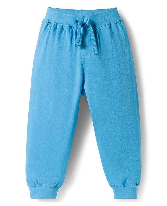 Babyhug Cotton Knit Full Length Lounge Pants with Beach Theme Print Pack of 3 - Multicolor