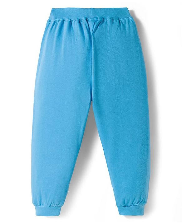Babyhug Cotton Knit Full Length Lounge Pants with Beach Theme Print Pack of 3 - Multicolor
