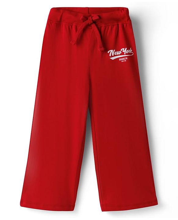 Babyhug Single Jersey Knit Full Length Lounge Pants with City Print Pack of 3 - Multicolor